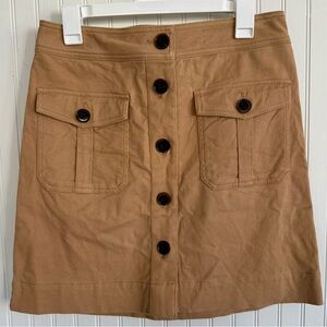 Ann Taylor Button-Front Skirt Size 6